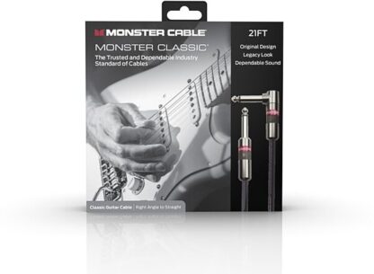 Monster Cable Classic Instrument Cable, Straight to Right Angle, 21 feet - Image 2