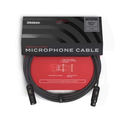 D'Addario American Stage Series Microphone Cable, XLR Male to XLR Female, 10 feet - Image 3