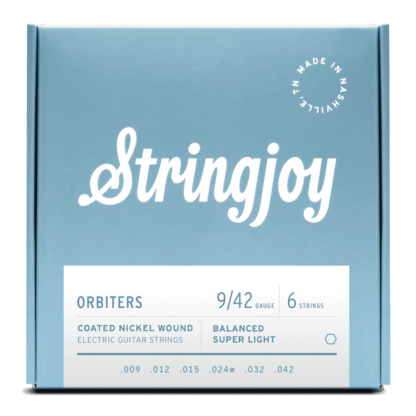 Stringjoy Orbiters Balanced Super Light 9-42 Coated Nickel Wound Electric Guitar Strings