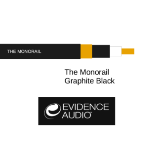 evidence audio the monorail graphite black per foot