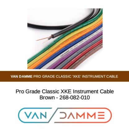 Van Damme Pro Grade Classic XKE Instrument Cable, Brown, 268-082-010 - Bulk, Per Foot