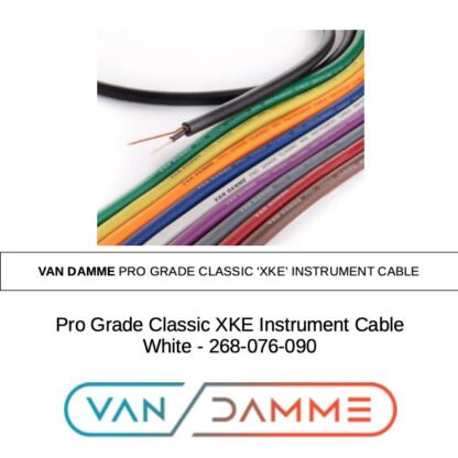 Van Damme Pro Grade Classic XKE Instrument Cable, White, 268-076-090 - Bulk, Per Foot