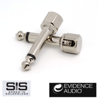 evidence audio screw in solderless sis angled plug