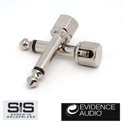 evidence audio screw in solderless sis angled plug