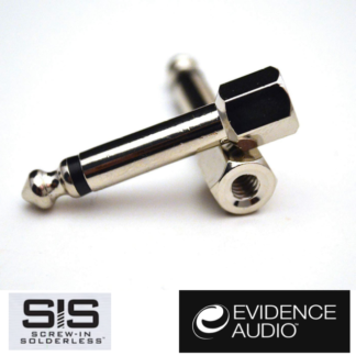 evidence audio screw in solderless sis straight plug