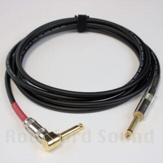 van damme xke pro quiet guitar cable gold straight to right angle