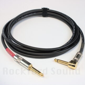 van damme xke pro quiet guitar cable gold straight to right angle