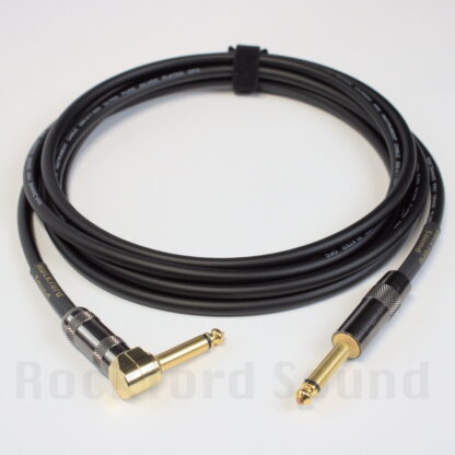 van damme xke pro high clarity guitar cable straight to right angle gold